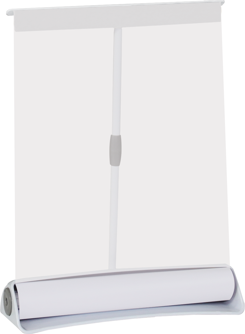 8.5in Stellar Letter Retractable Tabletop Banner Stand