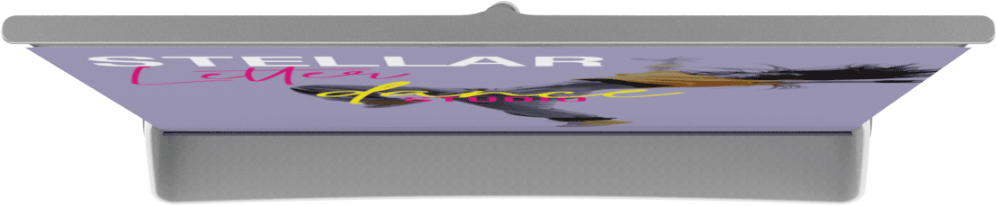 8.5in Stellar Letter Retractable Tabletop Banner Stand