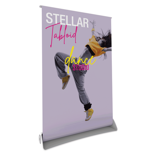 11in Stellar Tabloid Retractable Tabletop Banner Stand
