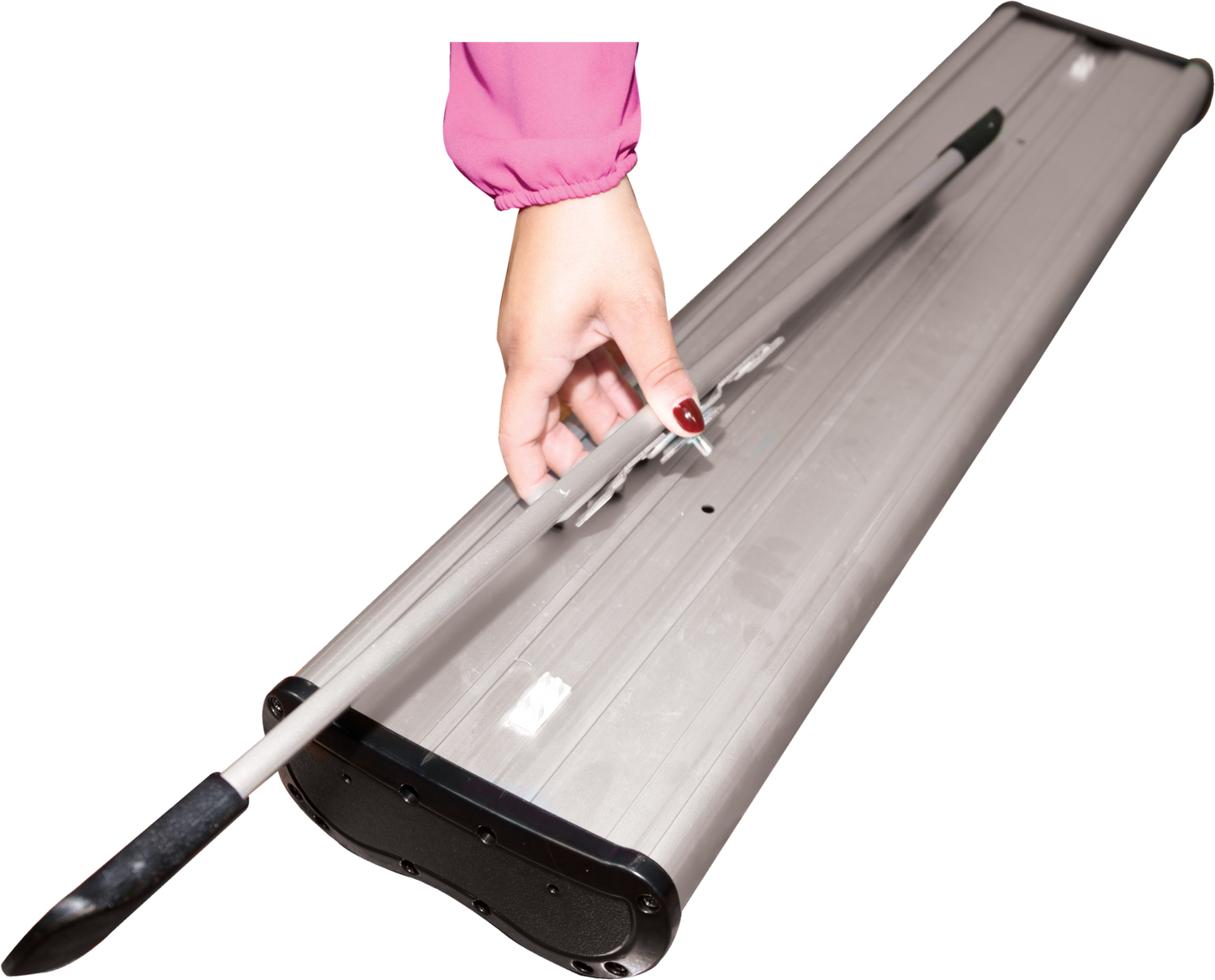 3ft x 7ft Thunder Double-Sided Outdoor Retractable Banner Stand