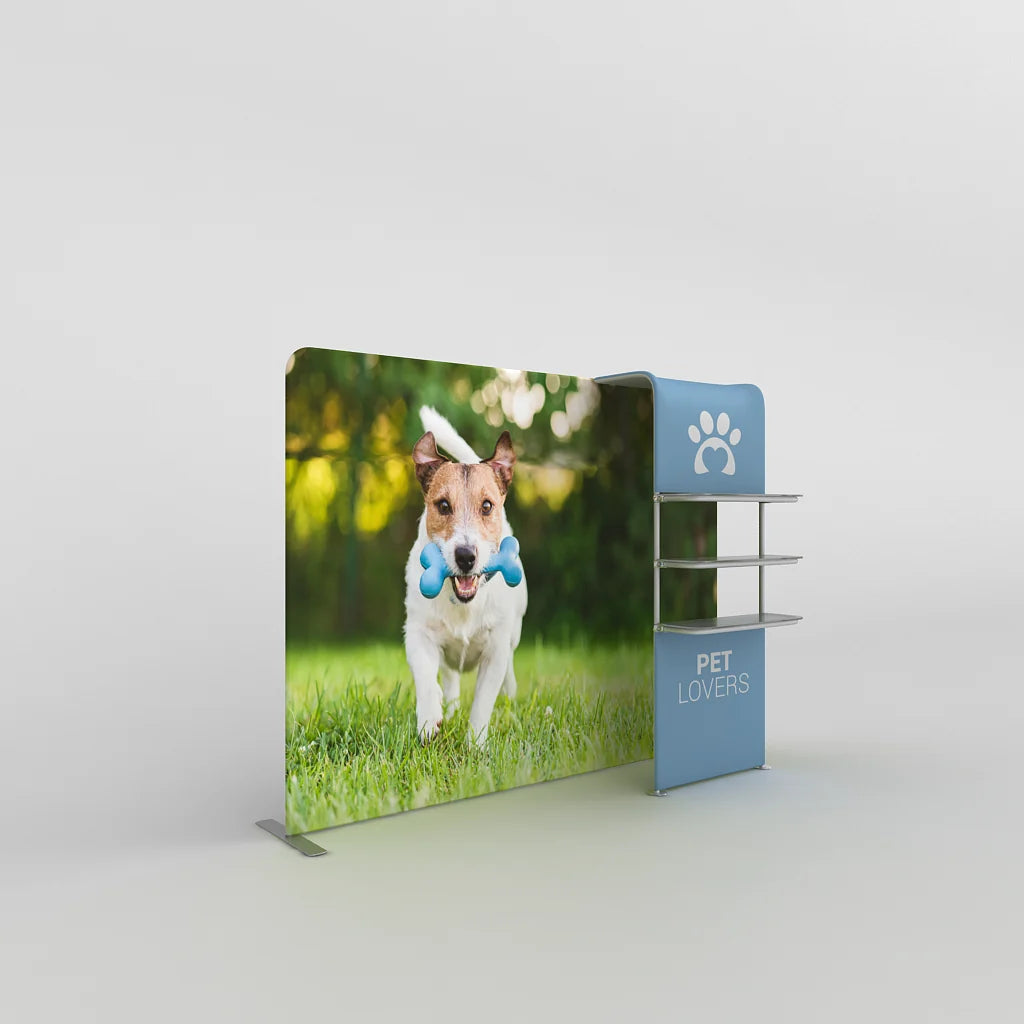 36" WaveLine® Waterfall Plexiglass Shelf