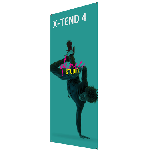 31.5in x 78.75in X-TEND 4 Spring Back Banner Stand