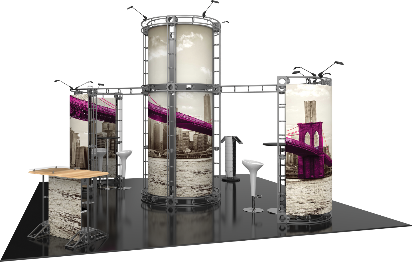 Zenit Orbital Express Truss 20x20 Modular Island Exhibit
