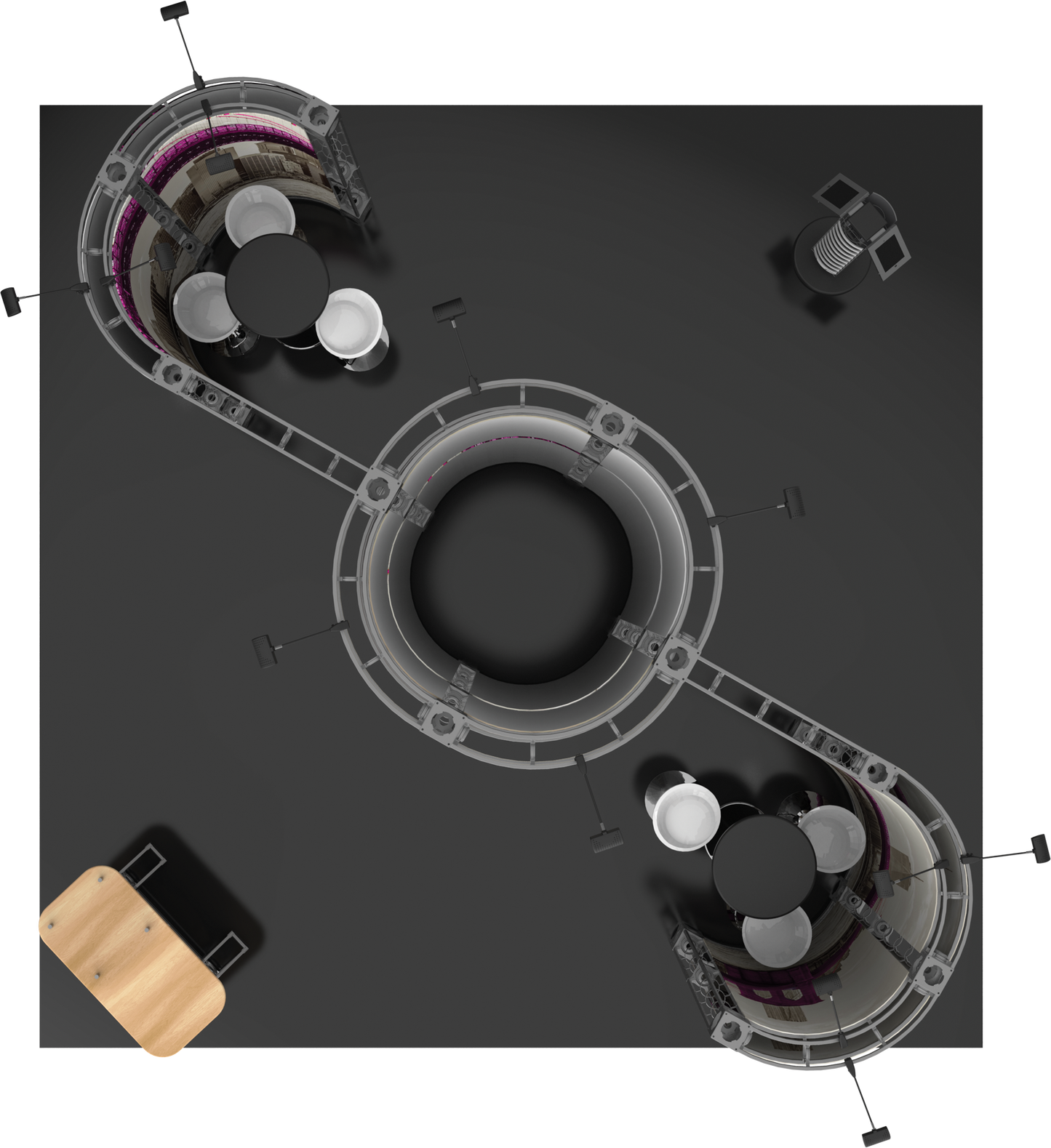 Zenit Orbital Express Truss 20x20 Modular Island Exhibit