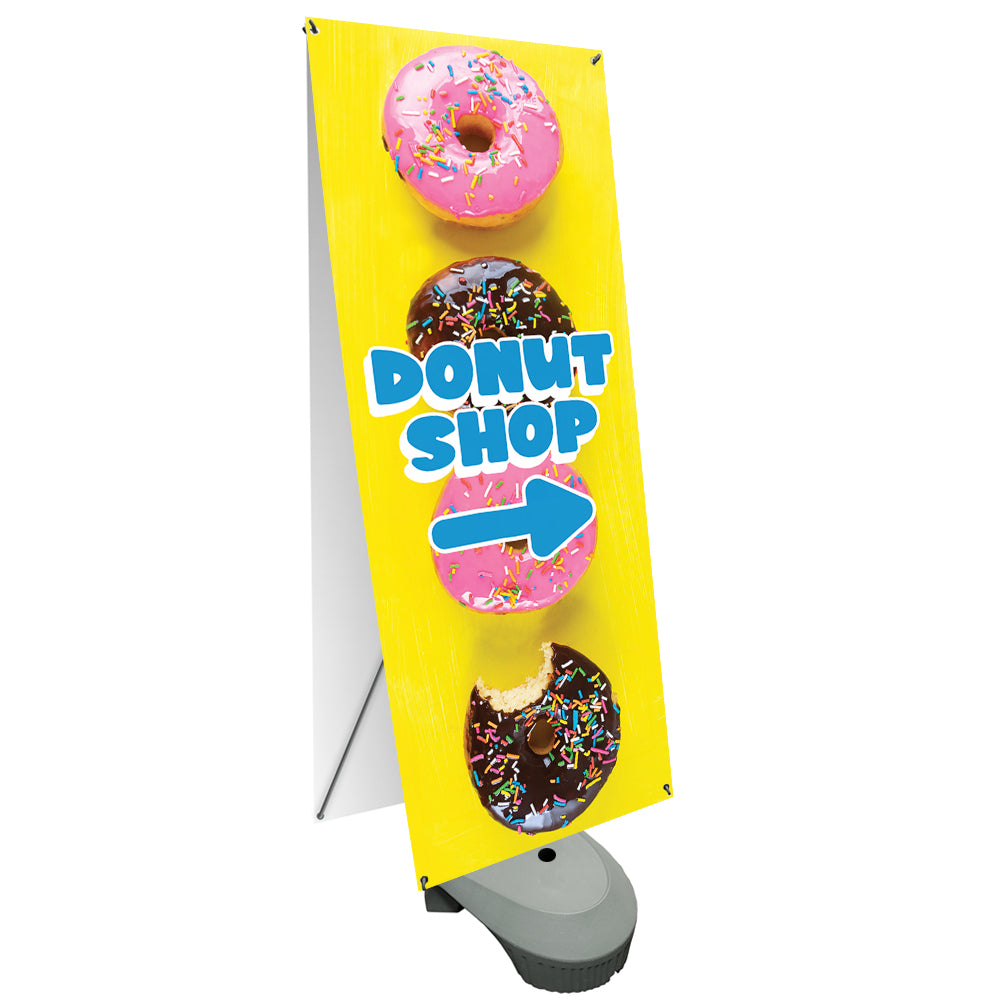Zeppy Double-Sided Outdoor Banner Stand