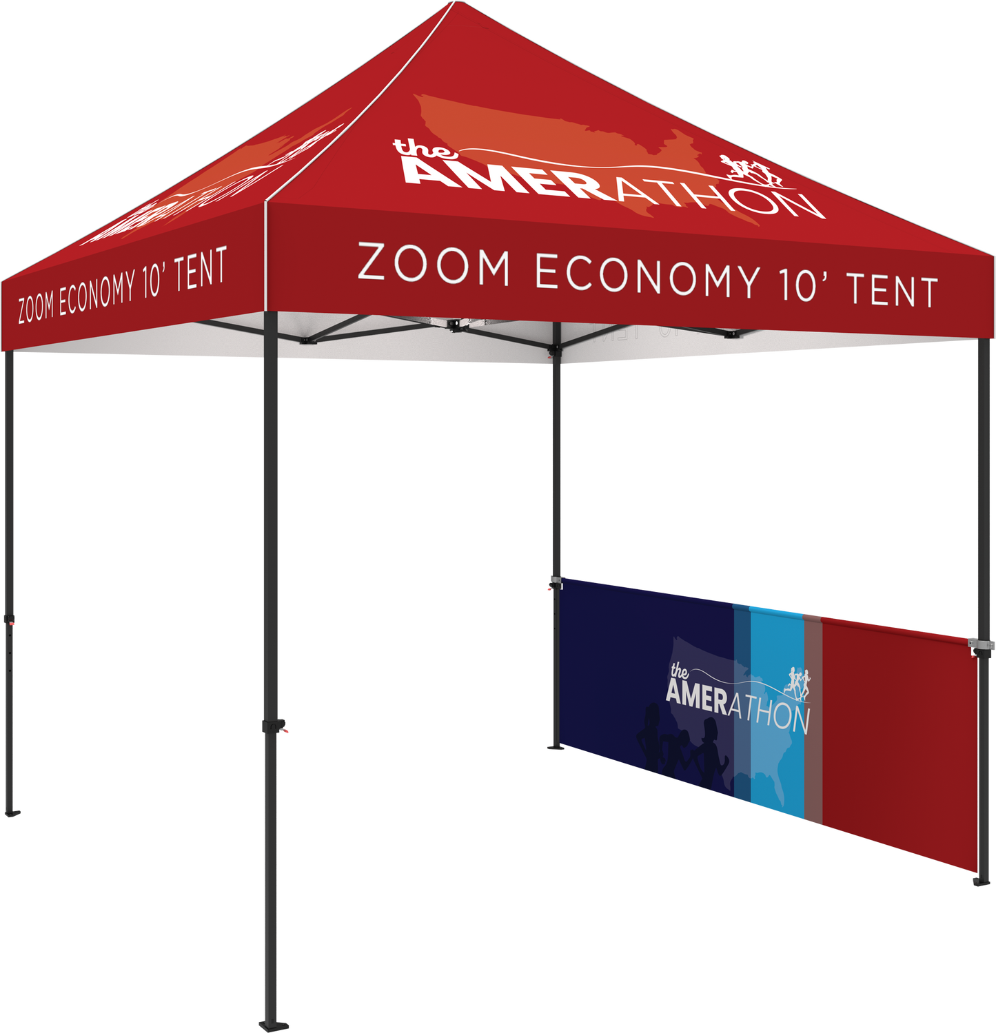 10ft x 10ft Zoom Economy and Standard Popup Tent Half Wall Kit Only