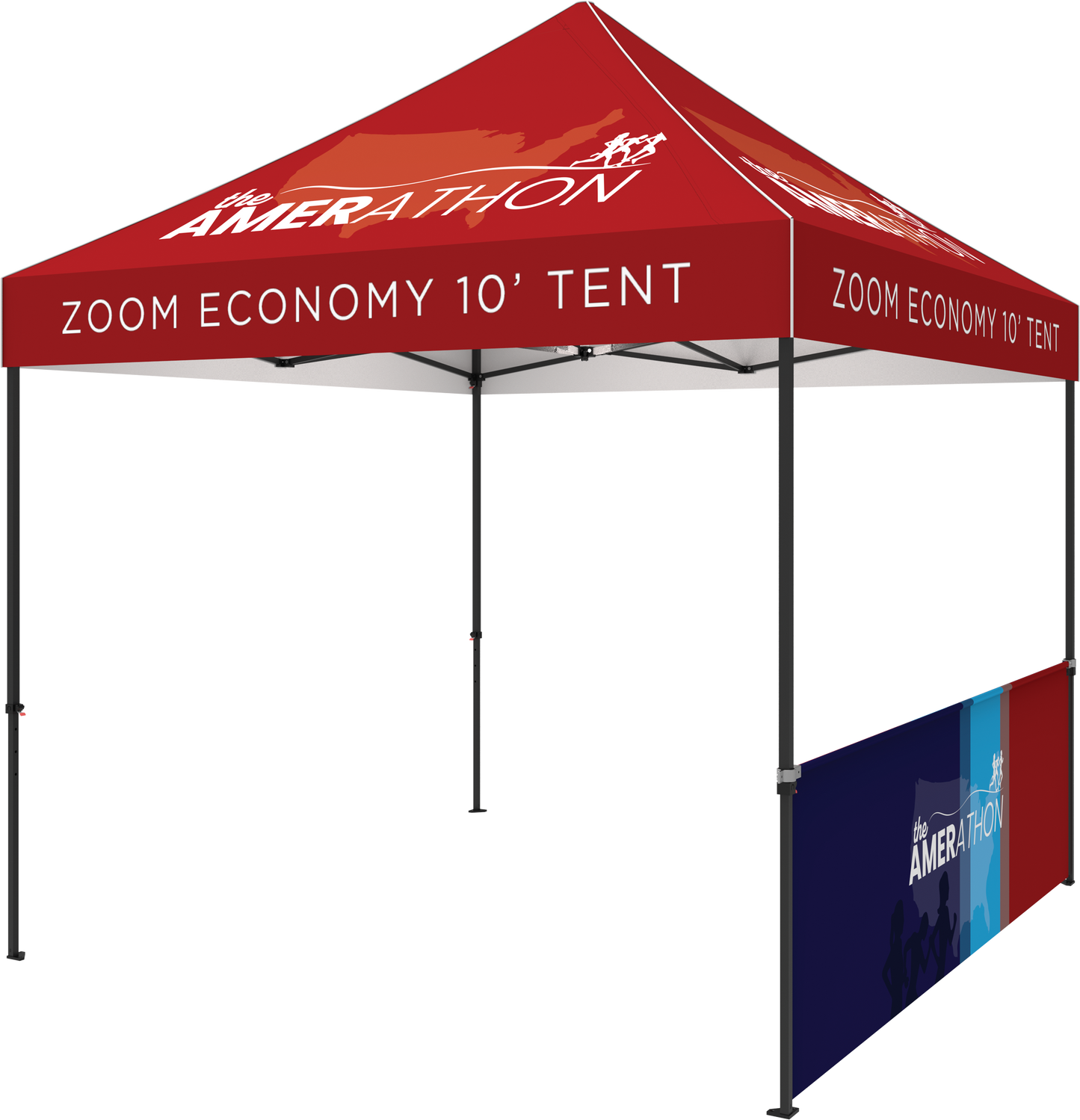 10ft x 10ft Zoom Economy and Standard Popup Tent Half Wall Kit Only