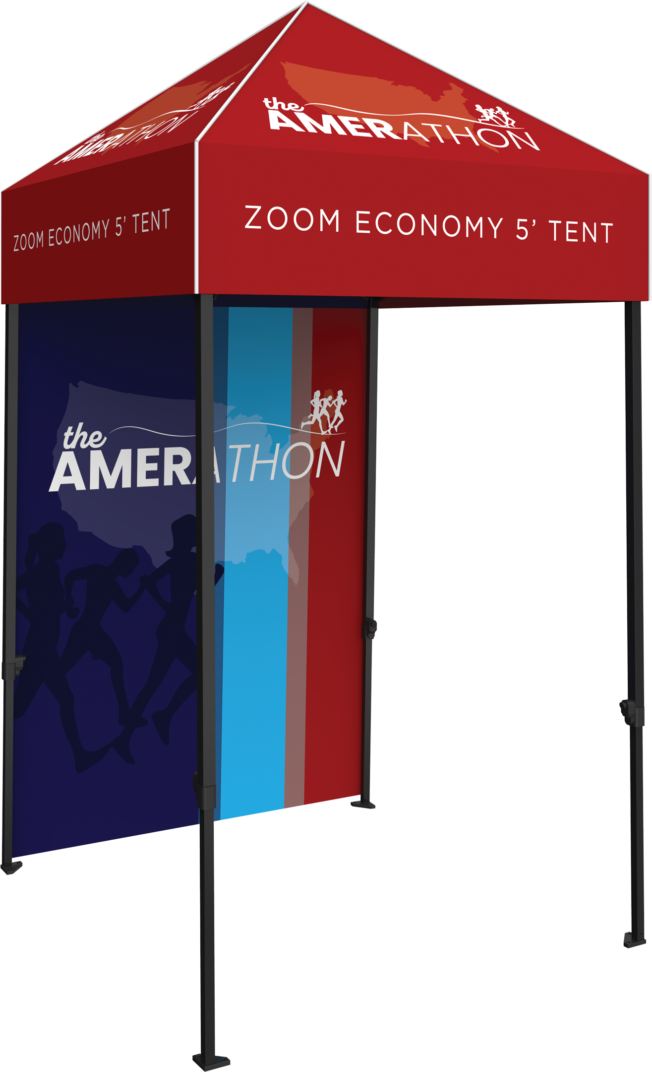 5ft x 5ft Zoom Economy Popup Tent Full Wall