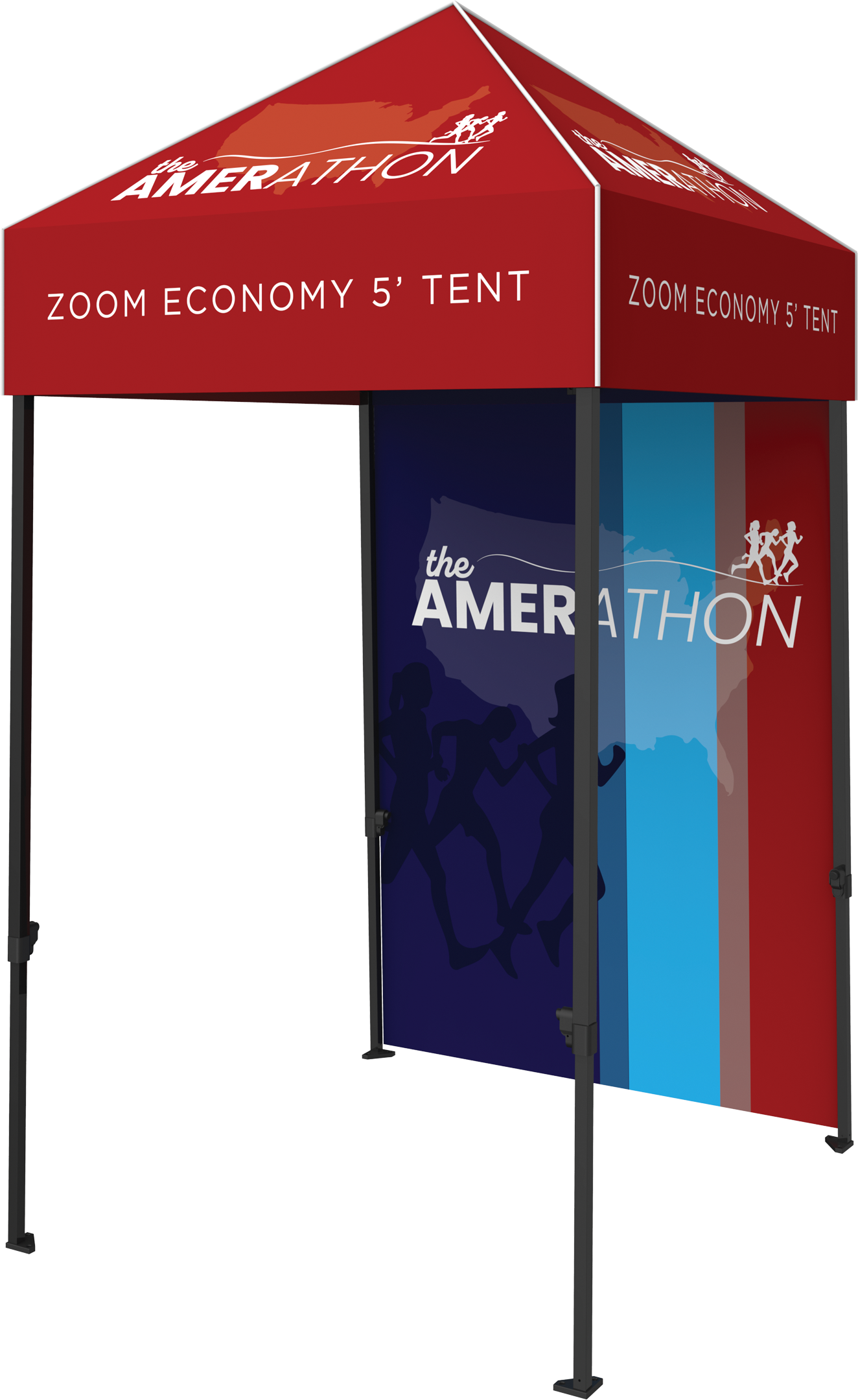 5ft x 5ft Zoom Economy Popup Tent Full Wall