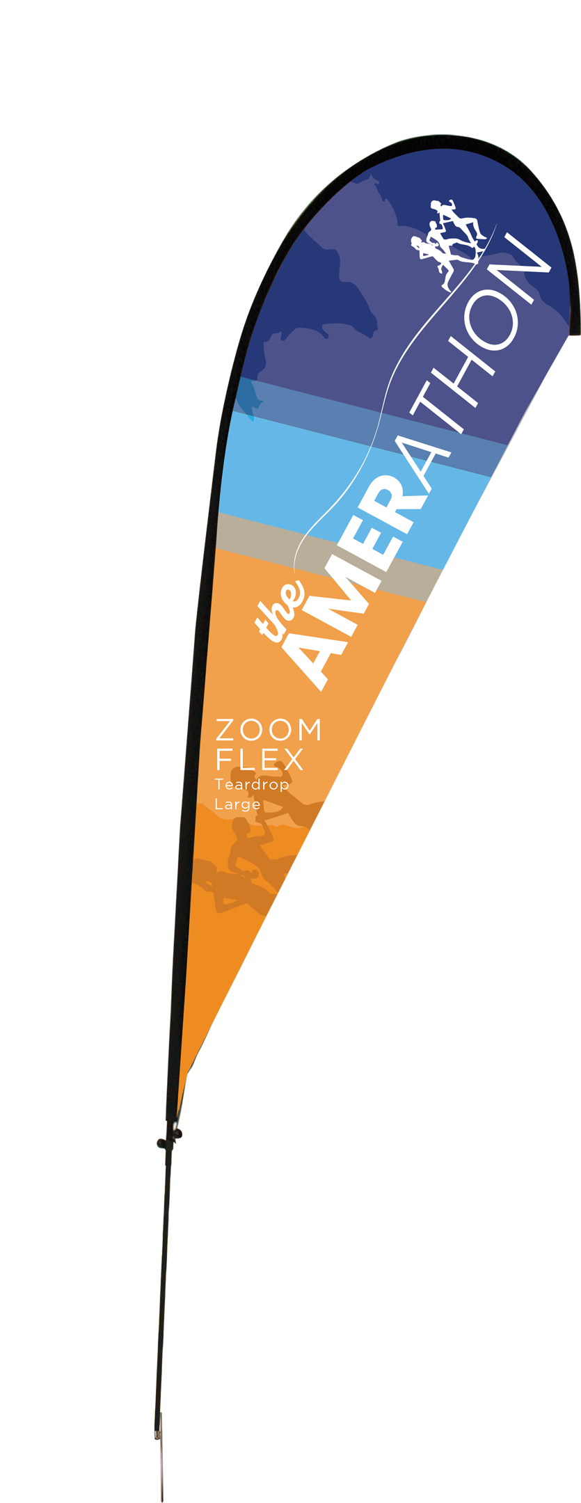 15ft Zoom Flex Large Flag Teardrop