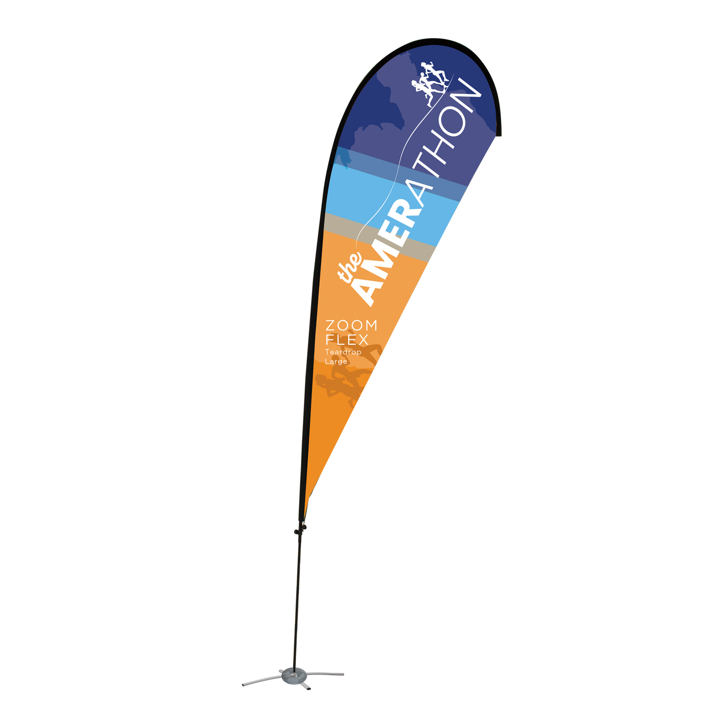 15ft Zoom Flex Large Flag Teardrop