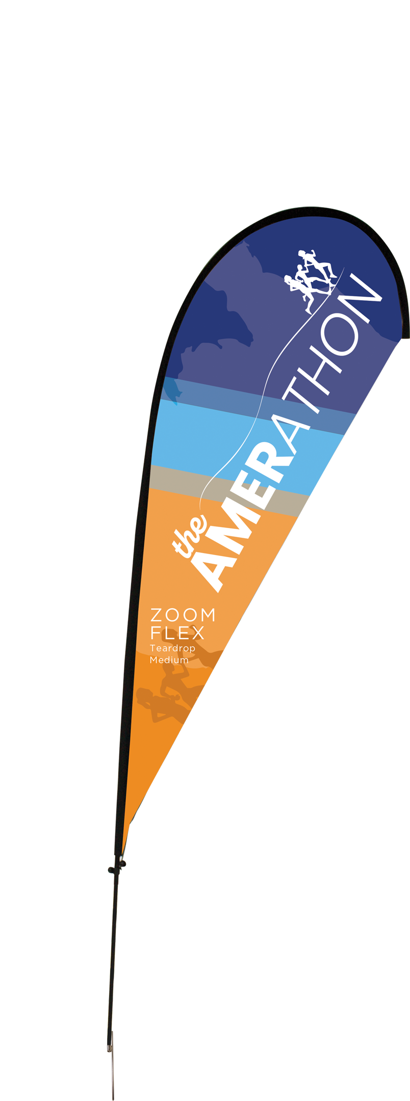 11ft Zoom Flex Medium Flag Teardrop