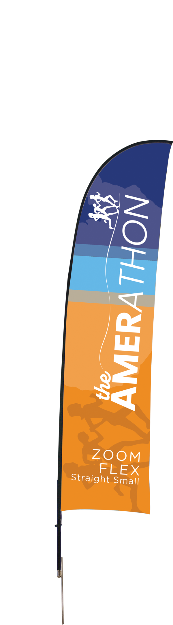 9ft Zoom Flex Small Flag Straight