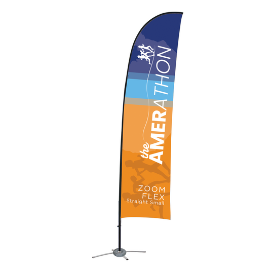 9ft Zoom Flex Small Flag Straight