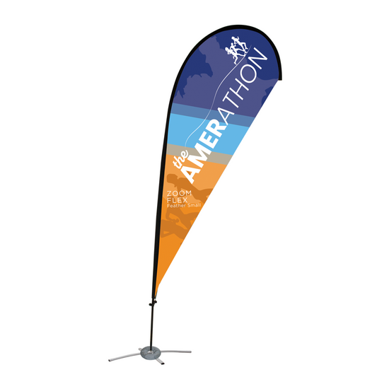 9ft Zoom Flex Small Flag Teardrop