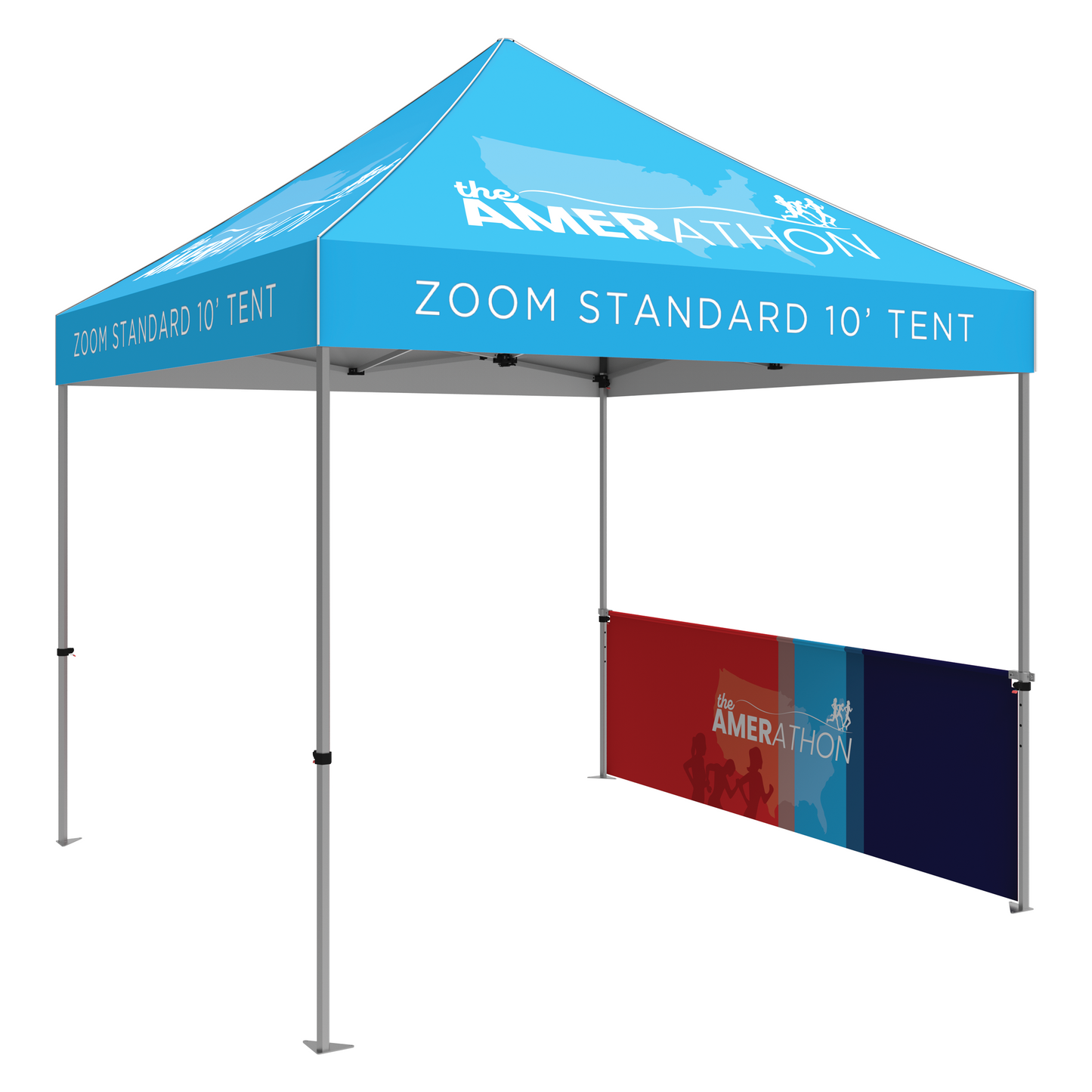 10ft x 10ft Zoom Economy and Standard Popup Tent Half Wall Kit Only
