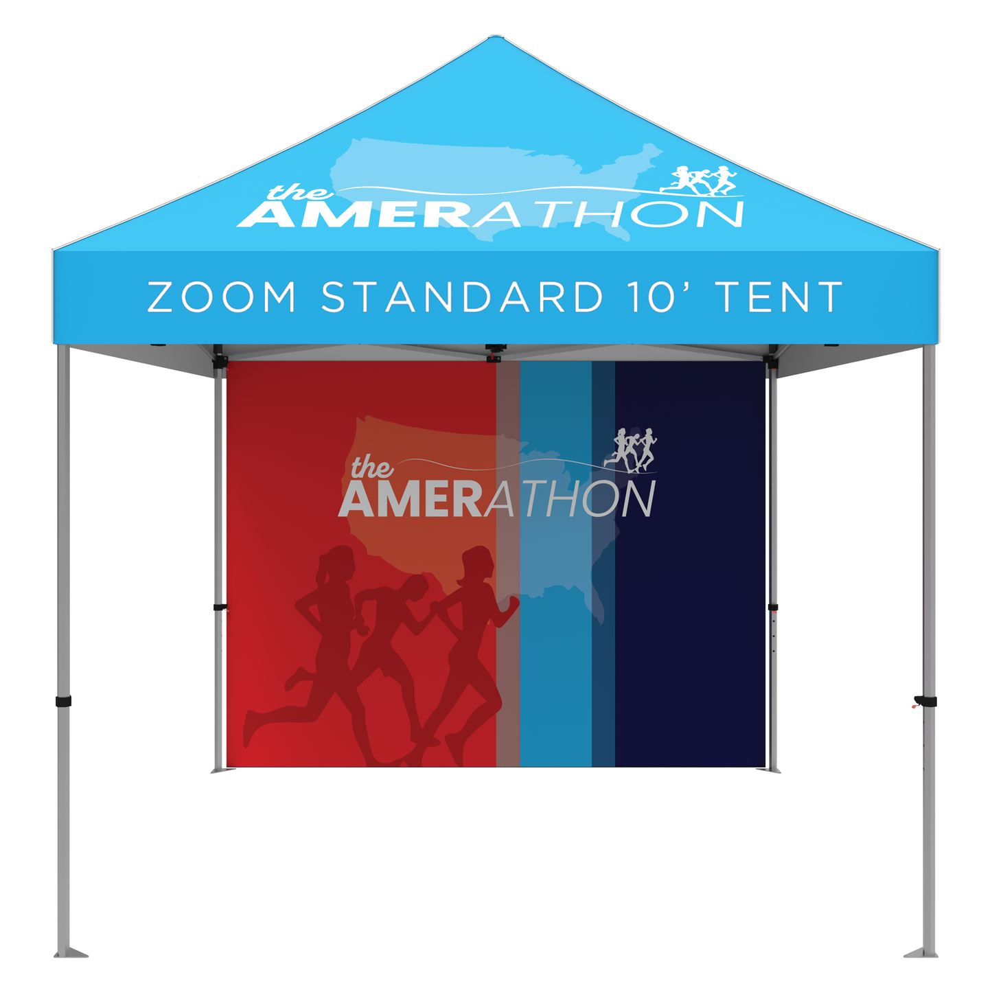 10ft x 10ft Zoom Economy and Standard Popup Tent Full Wall Only