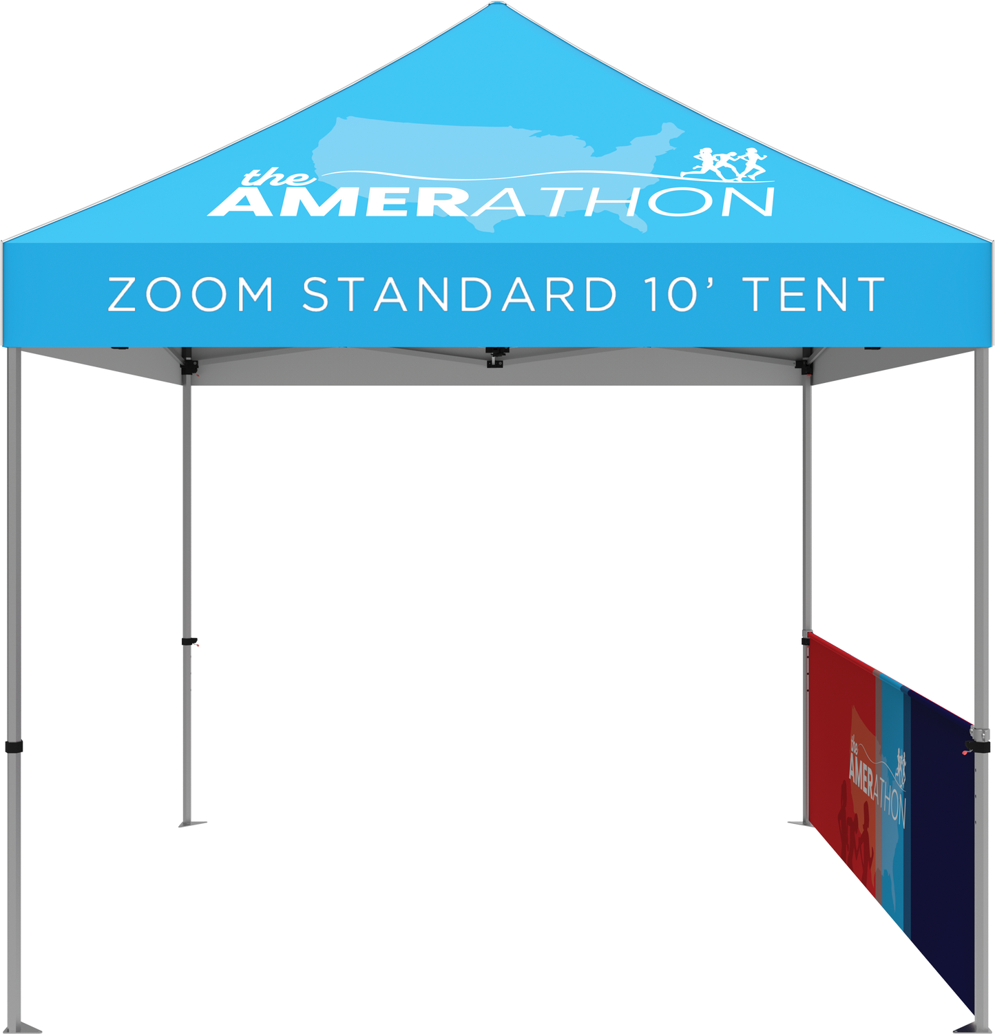 10ft x 10ft Zoom Economy and Standard Popup Tent Half Wall Kit Only