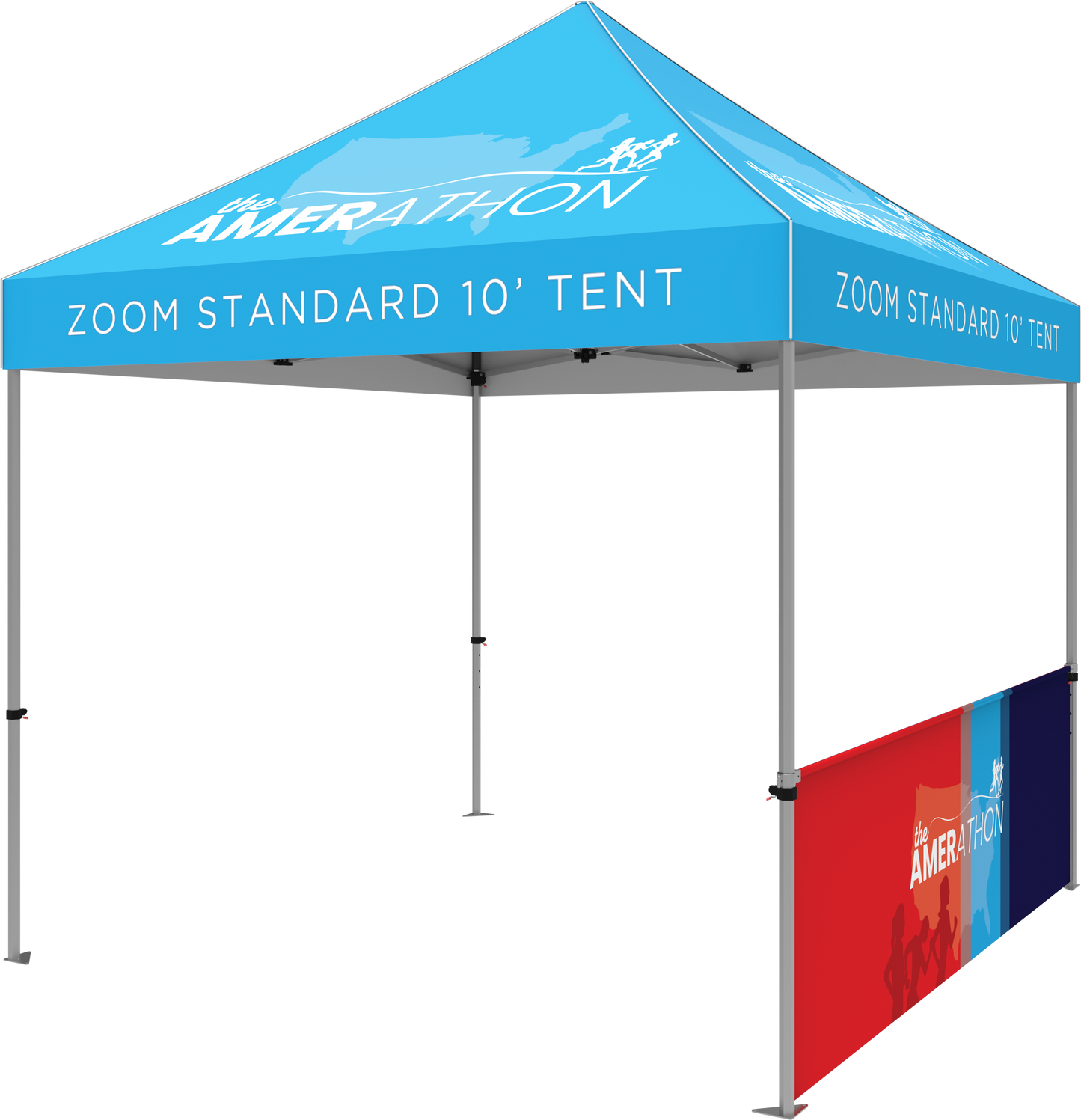 10ft x 10ft Zoom Economy and Standard Popup Tent Half Wall Kit Only