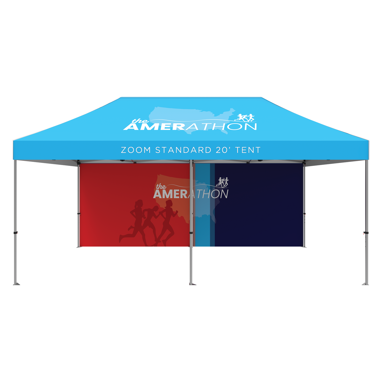 20ft x 10ft Zoom Standard Popup Tent Full Wall Only