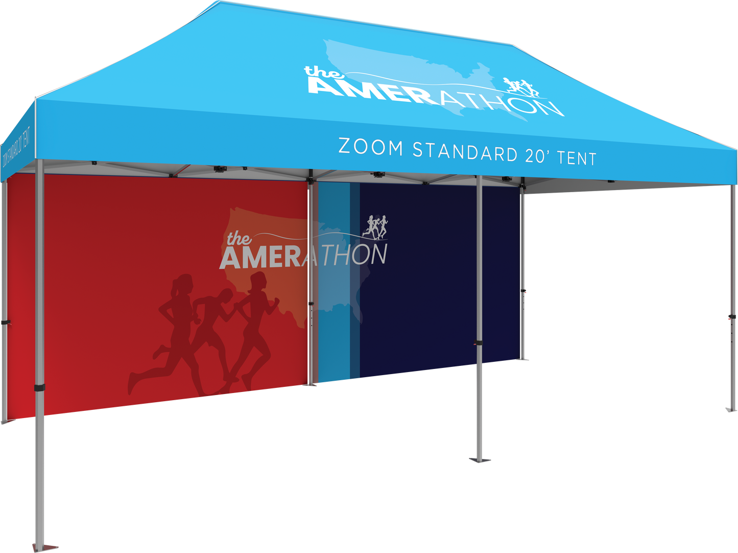 20ft x 10ft Zoom Standard Popup Tent Full Wall Only