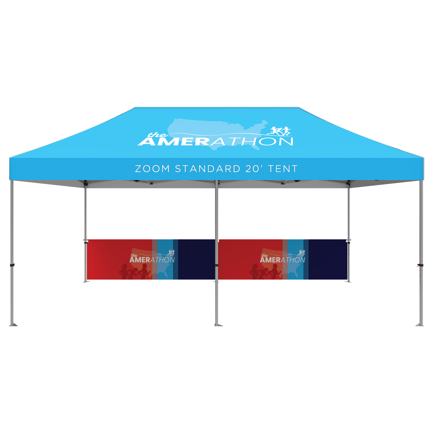 20ft x 10ft Zoom Standard Popup Tent Half Wall Kit Only