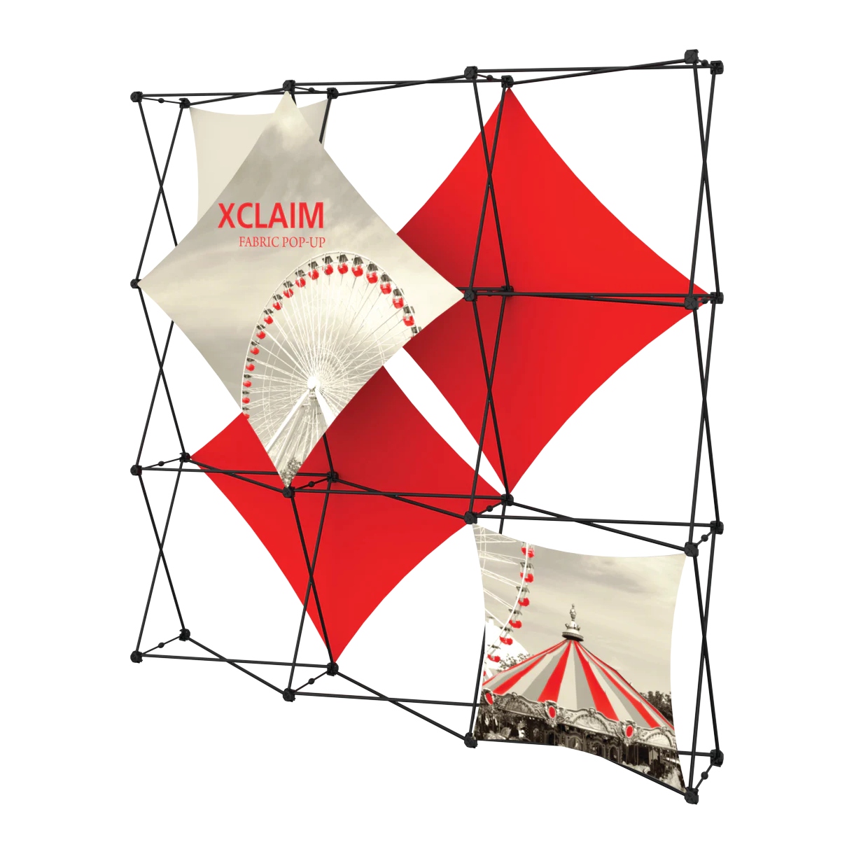8ft x 8ft Xclaim Fabric Popup Display Kit 02
