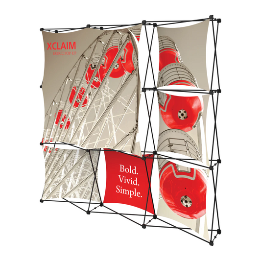 8ft x 8ft Xclaim Fabric Popup Display Kit 03