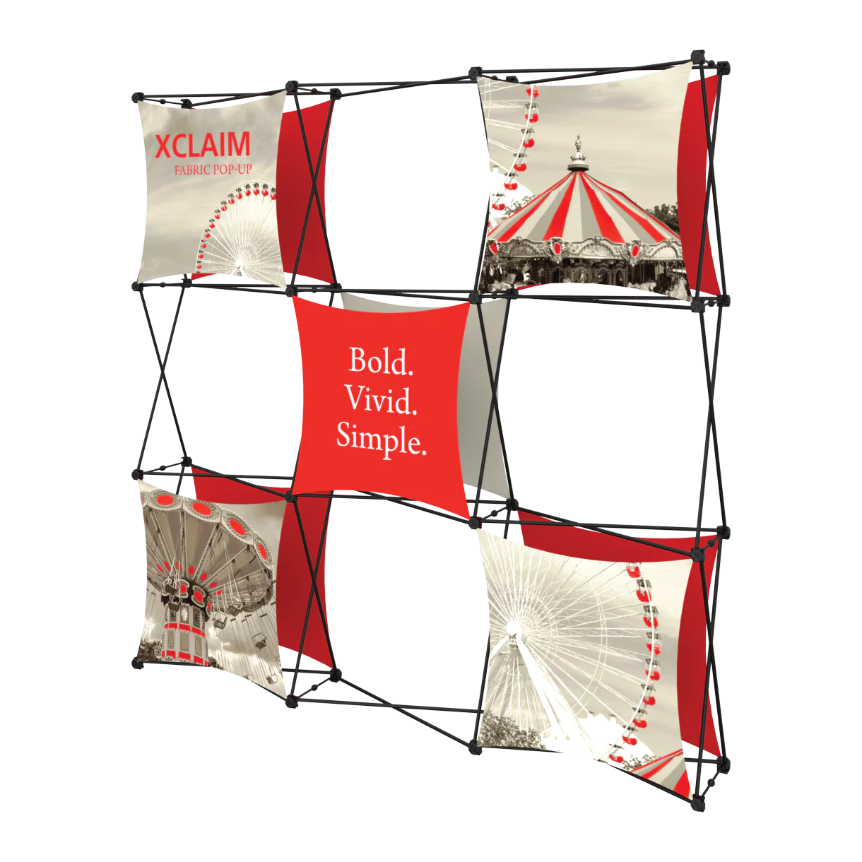 8ft x 8ft Xclaim Fabric Popup Display Kit 04