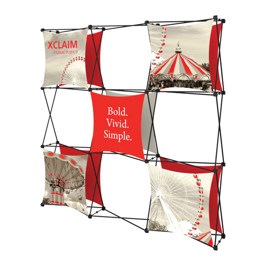 8ft x 8ft Xclaim Fabric Popup Display Kit 04