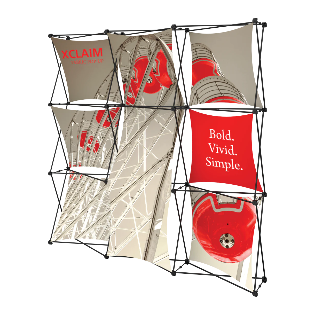 8ft x 8ft Xclaim Fabric Popup Display Kit 05