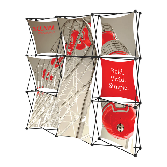 8ft x 8ft Xclaim Fabric Popup Display Kit 05