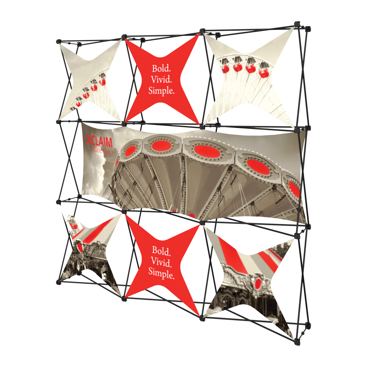 8ft x 8ft Xclaim Fabric Popup Display Kit 06