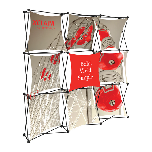 8ft x 8ft Xclaim Fabric Popup Display Kit 01