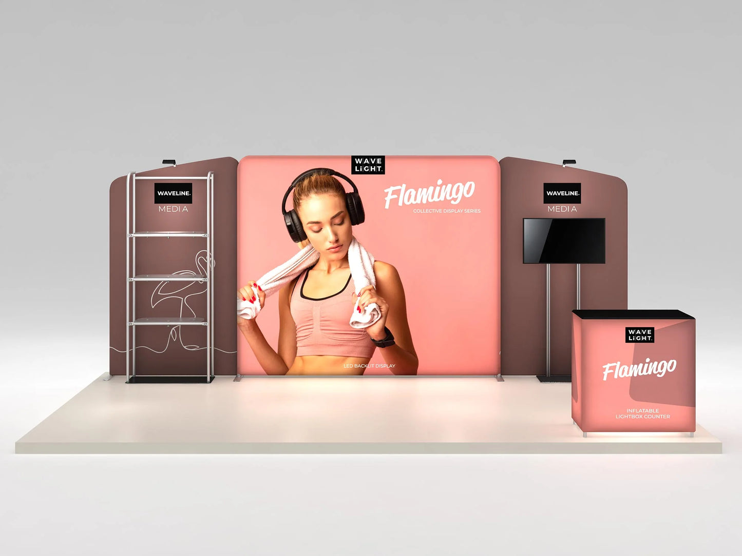 10ft x 20ft Flamingo Inline Display