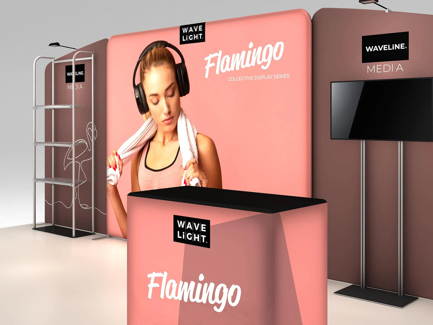 10ft x 20ft Flamingo Inline Display