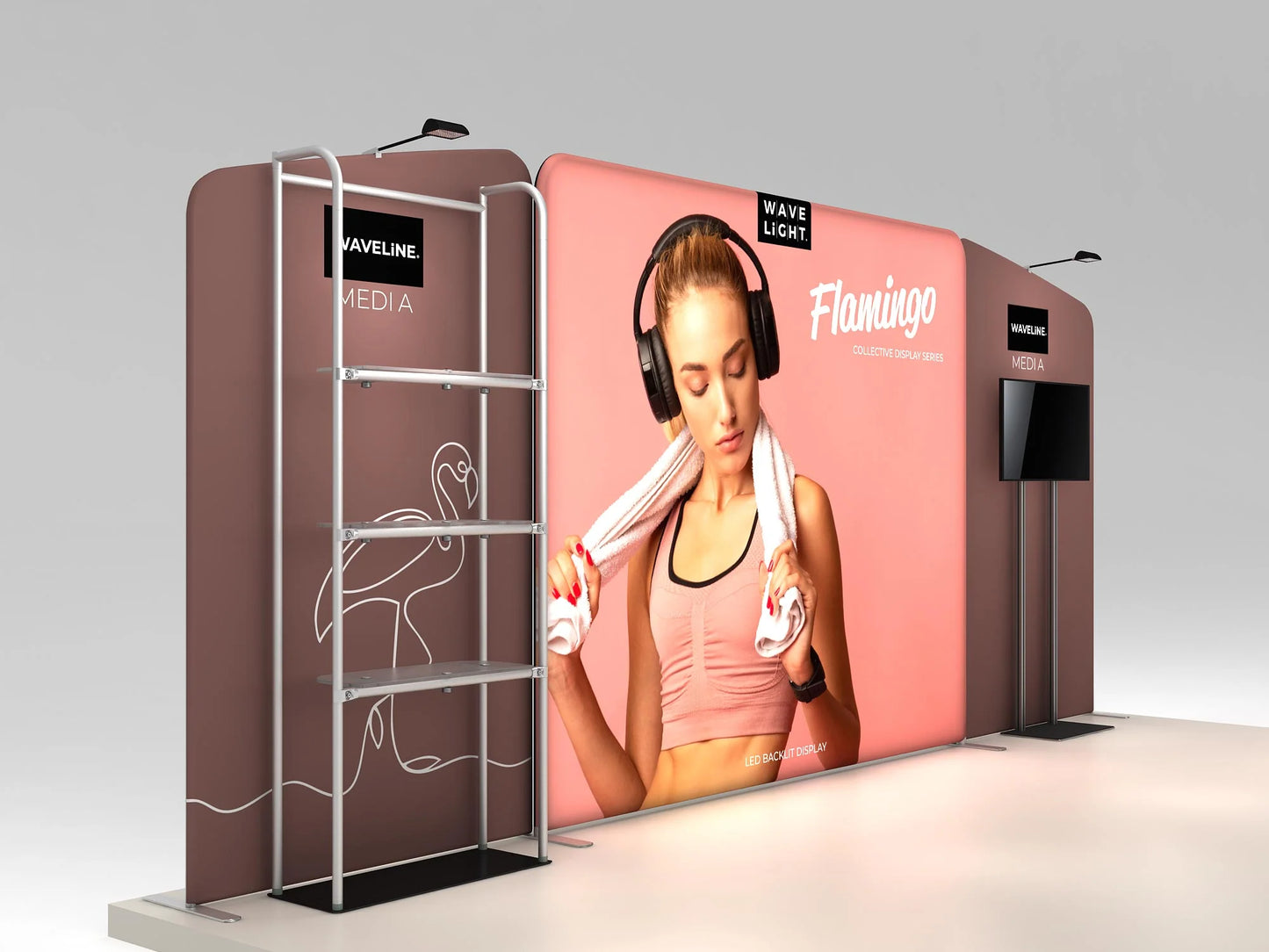 10ft x 20ft Flamingo Inline Display