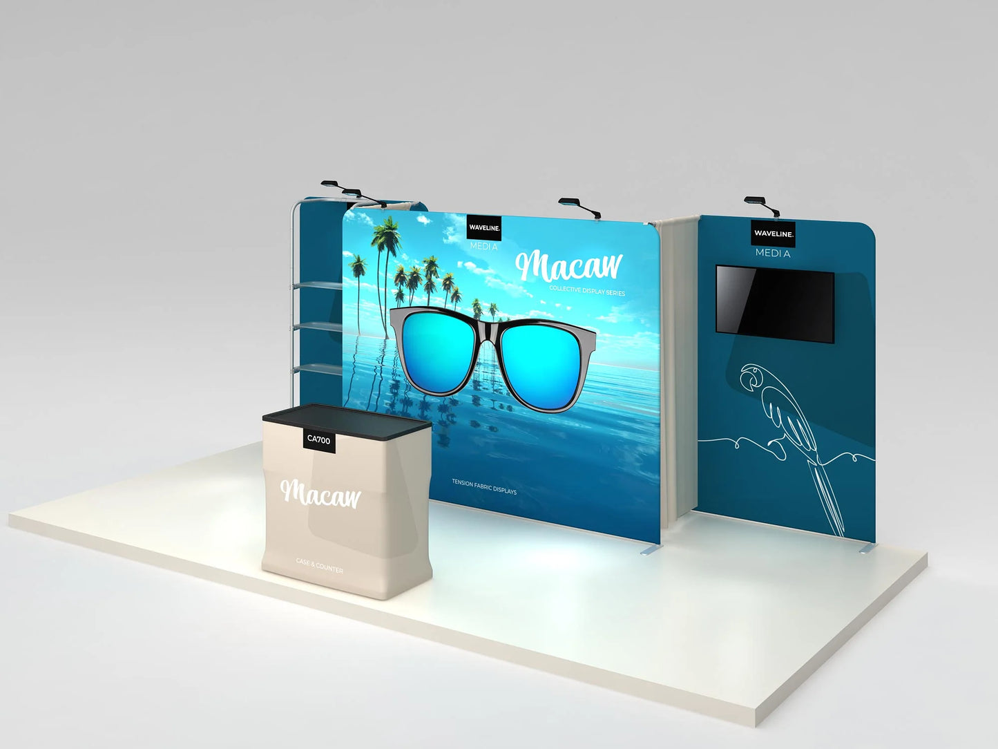 10ft x 20ft Macaw Inline Display