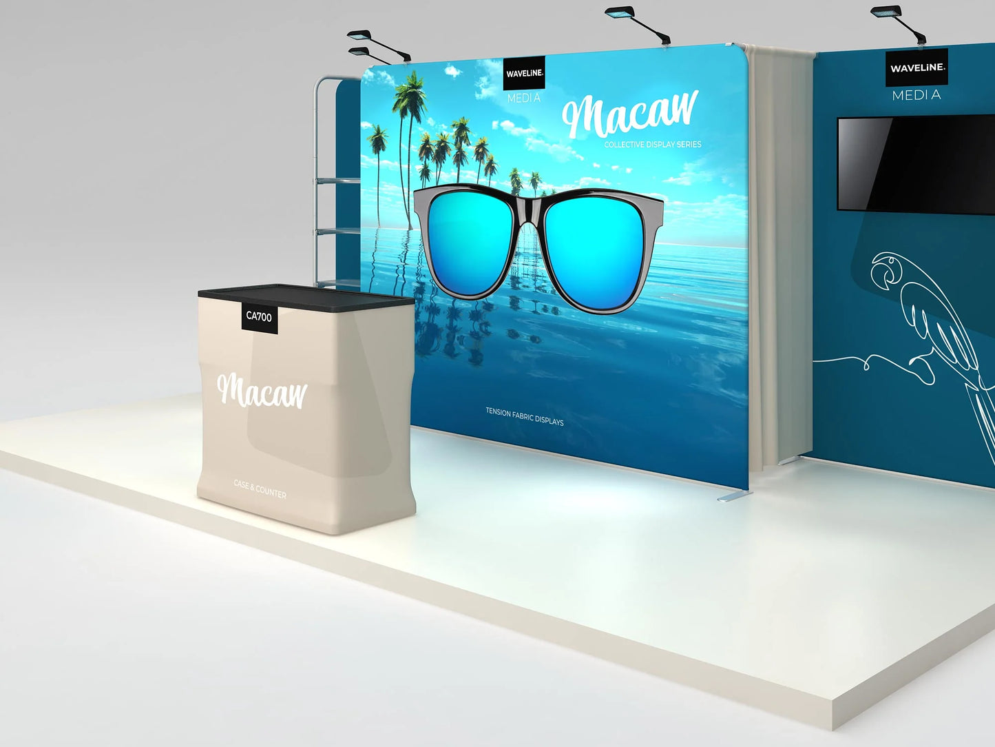 10ft x 20ft Macaw Inline Display