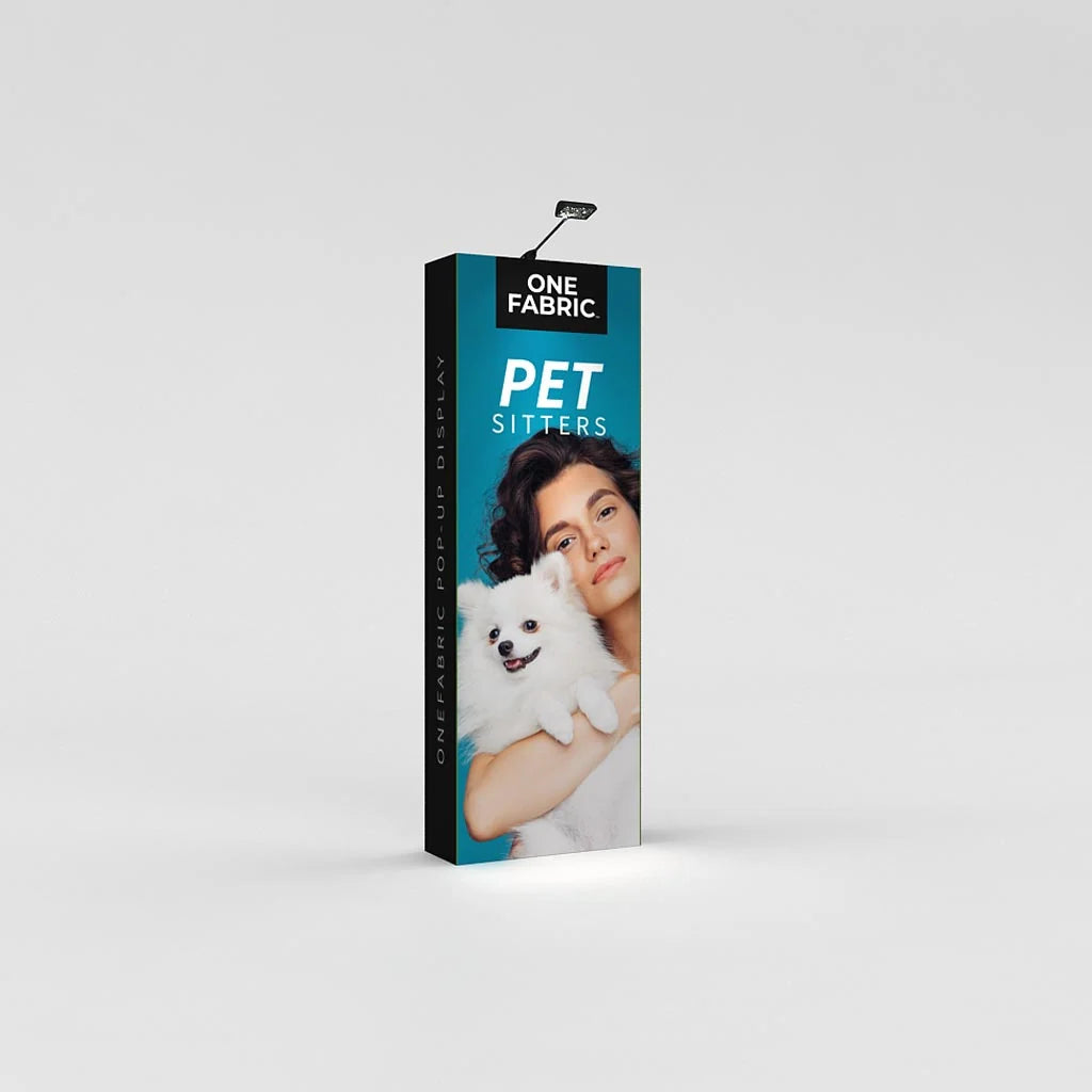 3ft x 8ft OneFabric Straight Pop Up Display