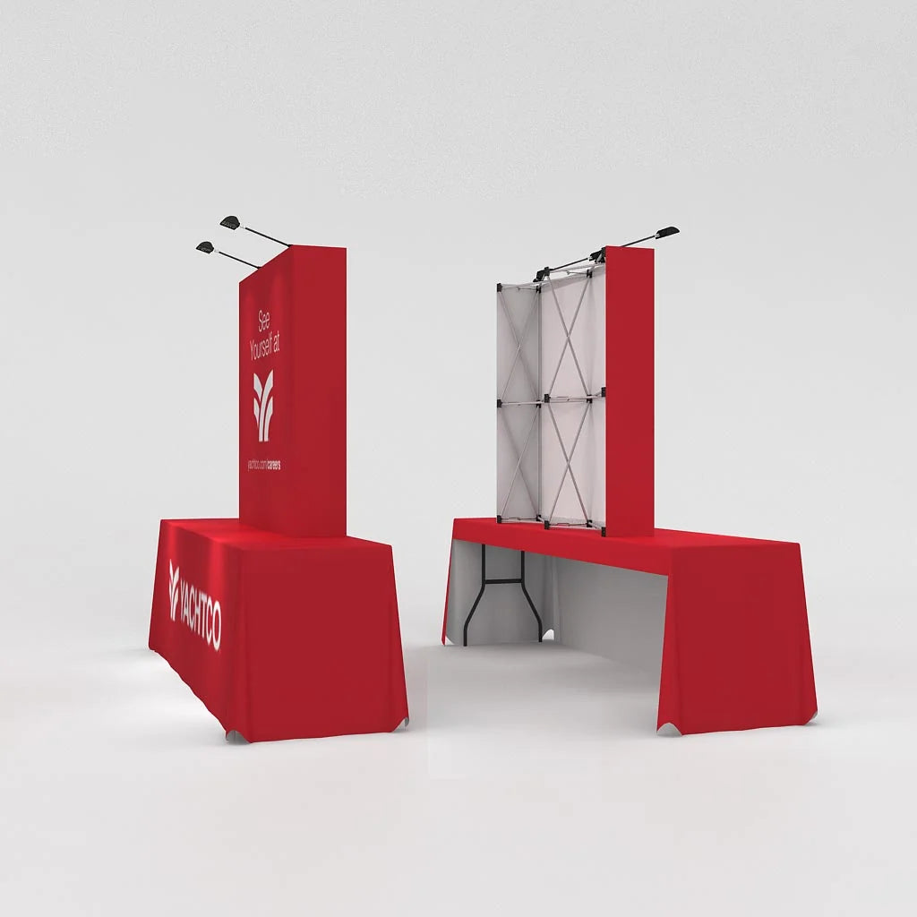 5ft x 5ft OneFabric Straight Pop Up Tabletop Display