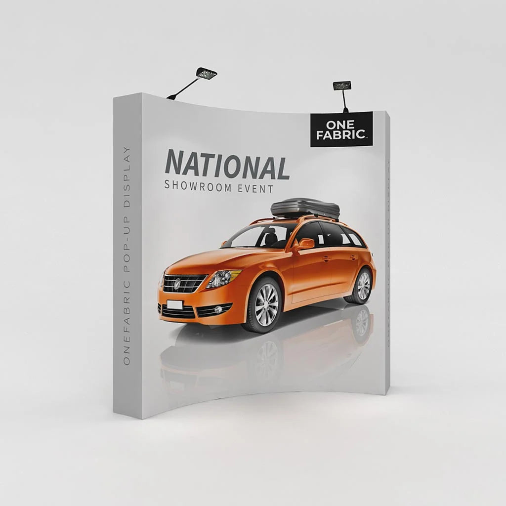 8ft x 8ft OneFabric® Curved Pop Up Display