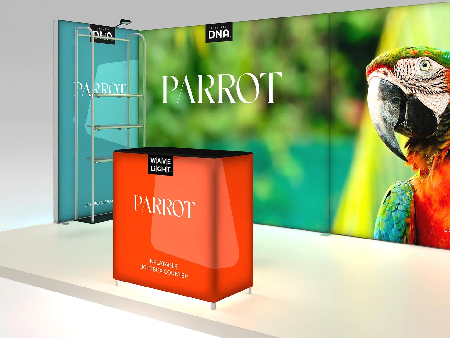 10ft x 20ft Parrot Inline Display