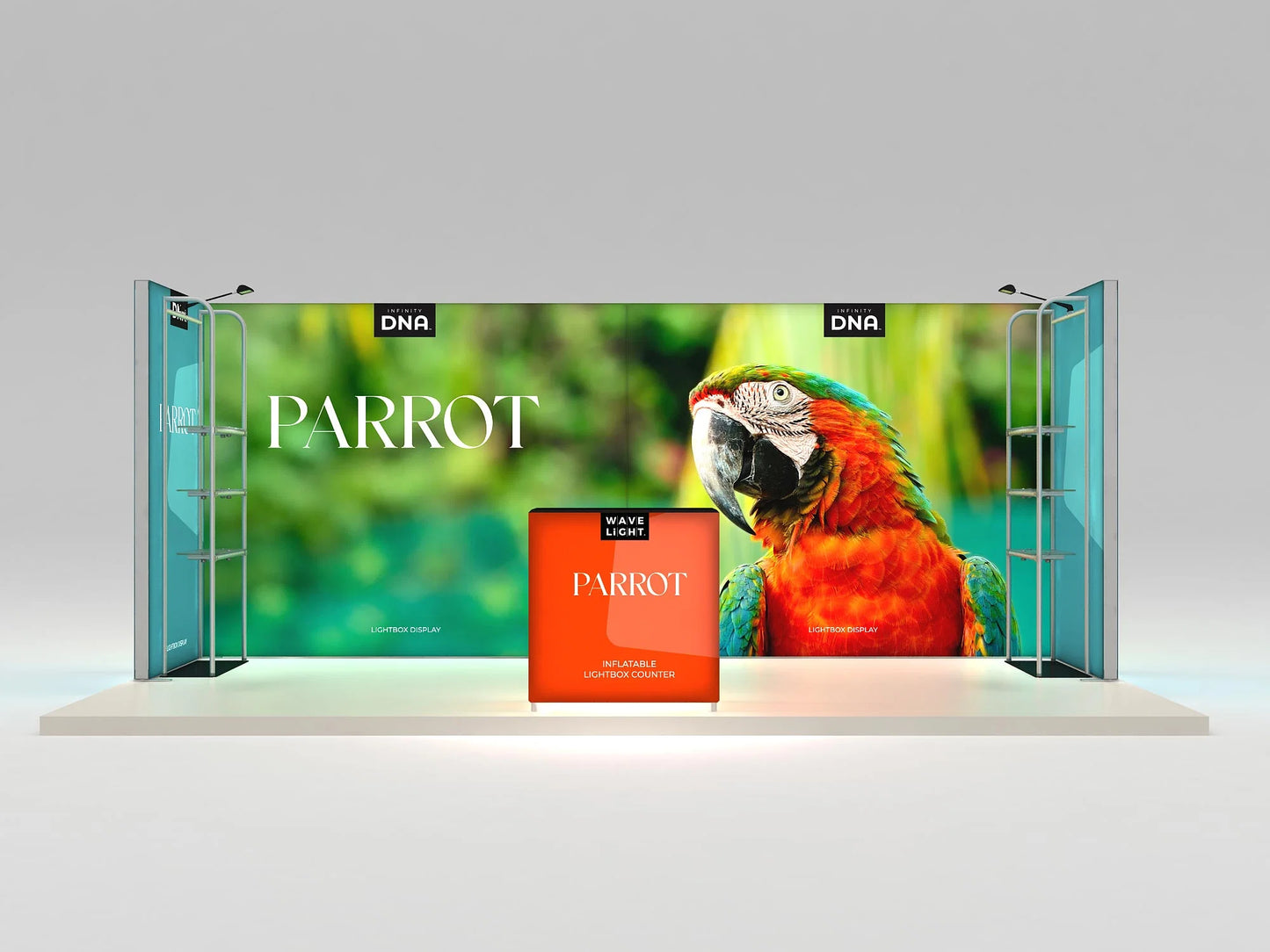 10ft x 20ft Parrot Inline Display