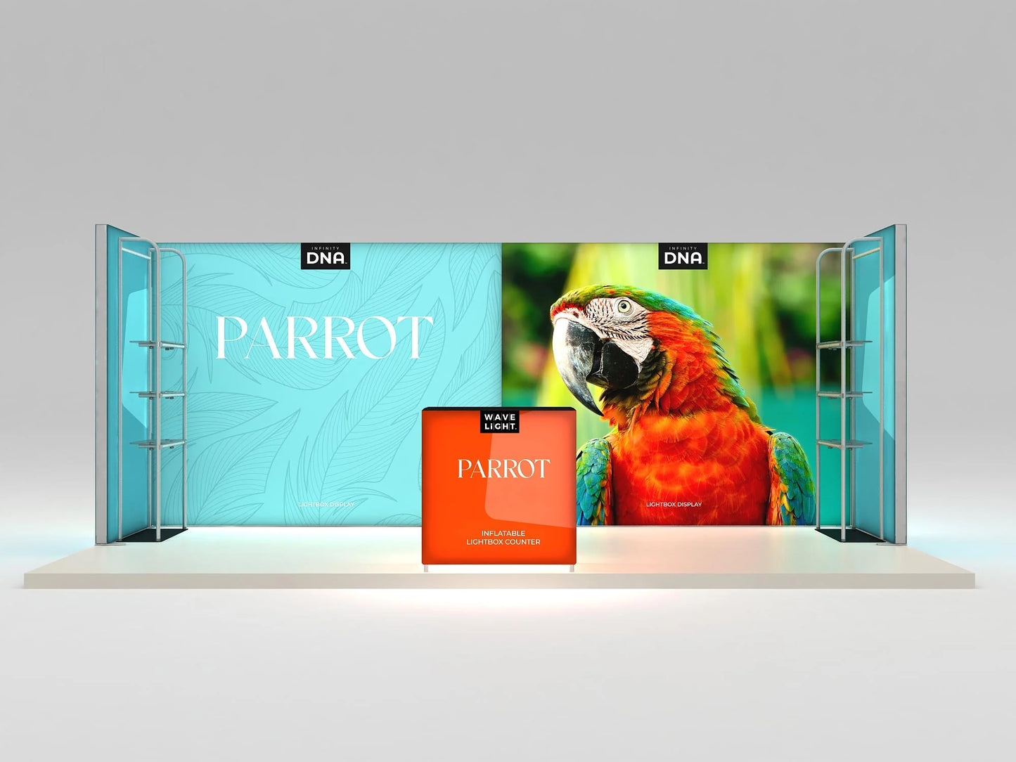10ft x 20ft Parrot Inline Display