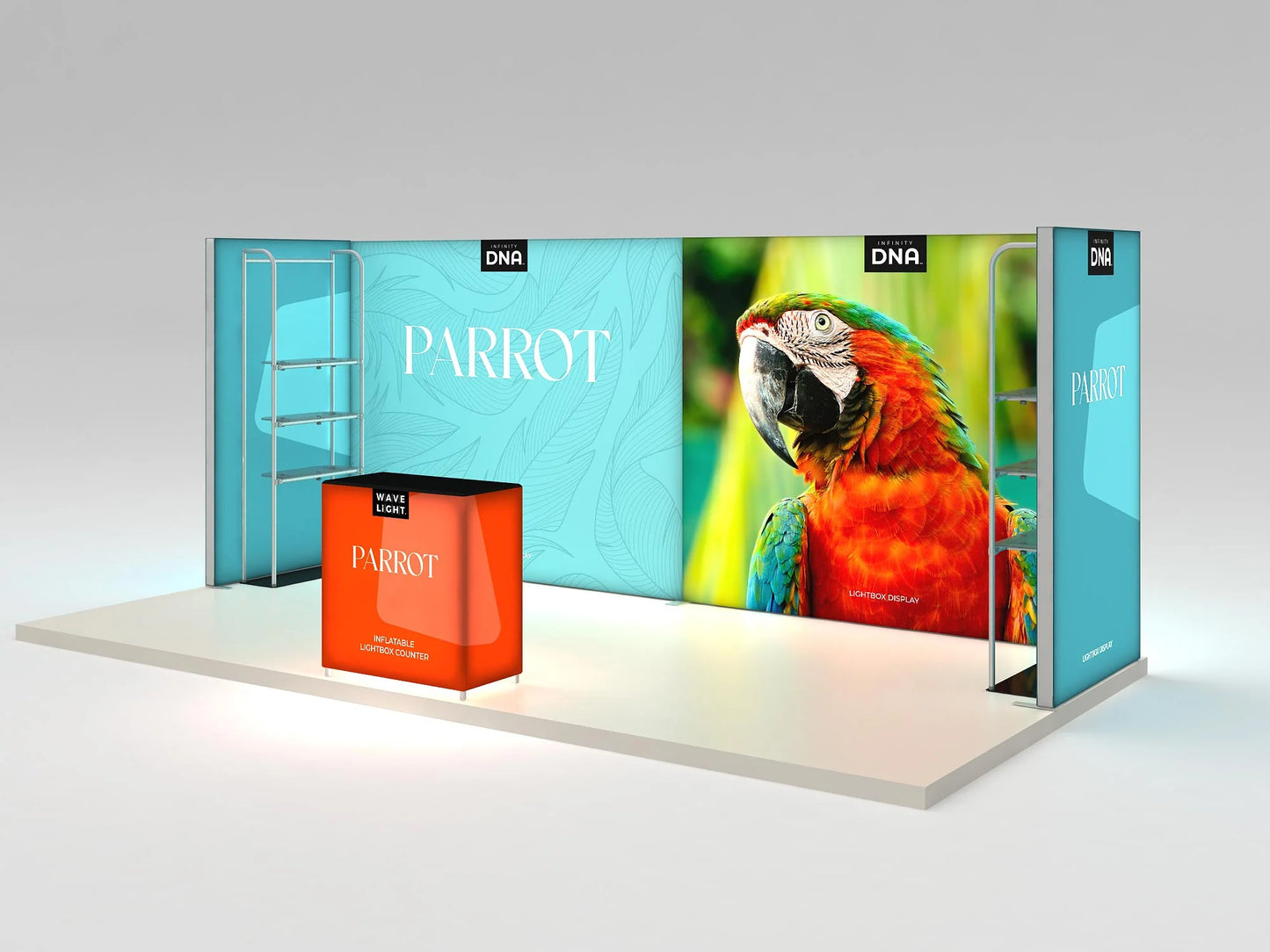 10ft x 20ft Parrot Inline Display