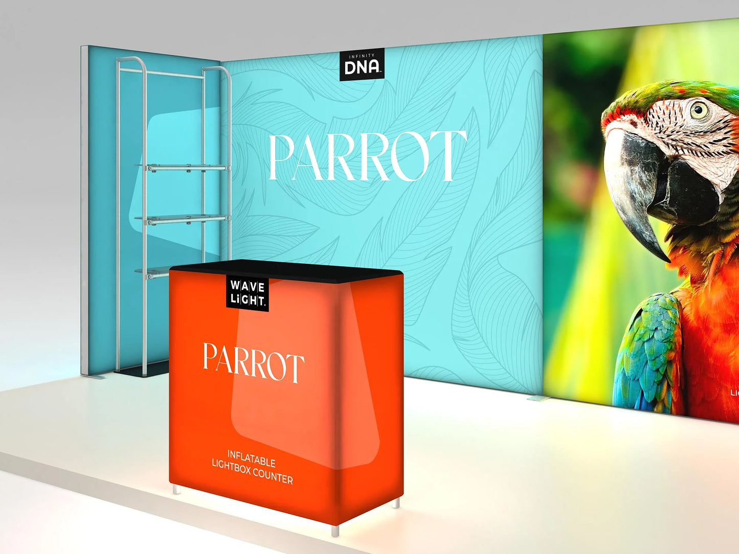 10ft x 20ft Parrot Inline Display