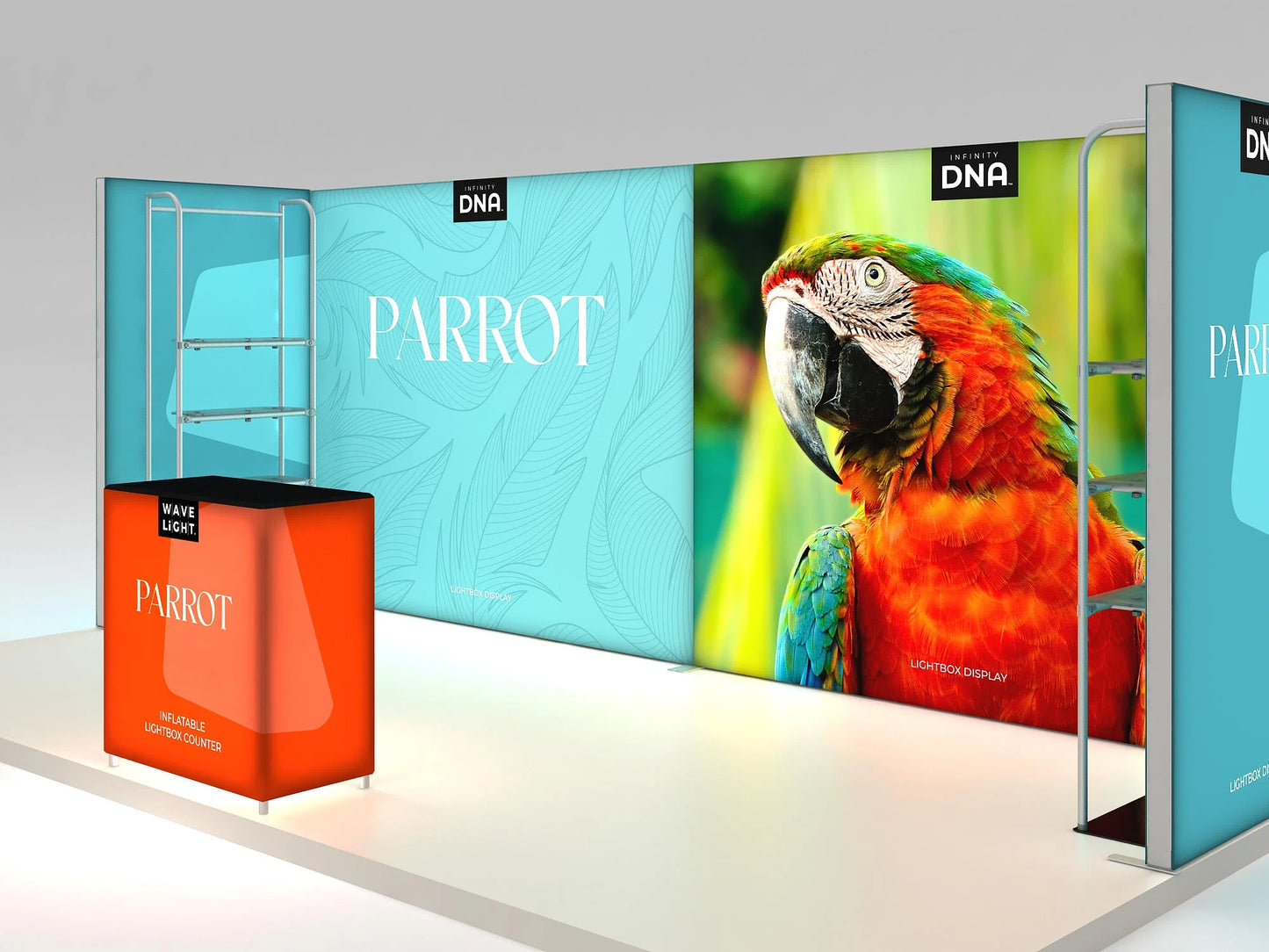 10ft x 20ft Parrot Inline Display