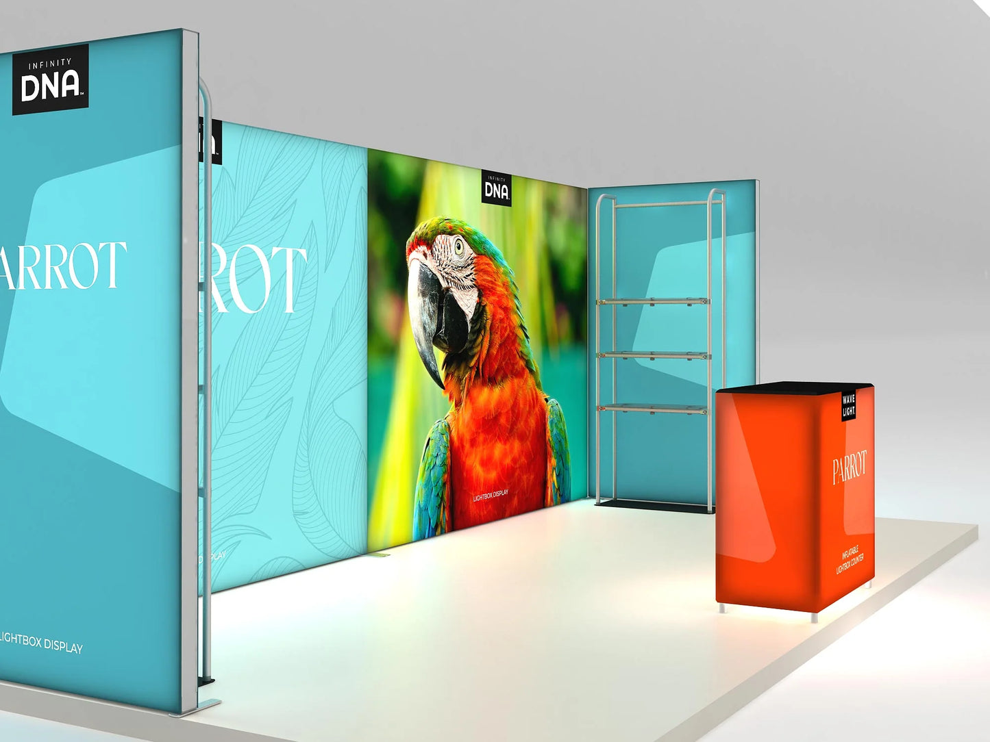 10ft x 20ft Parrot Inline Display