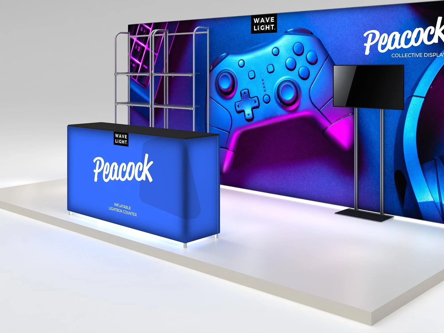 10ft x 20ft Peacock Inline Display